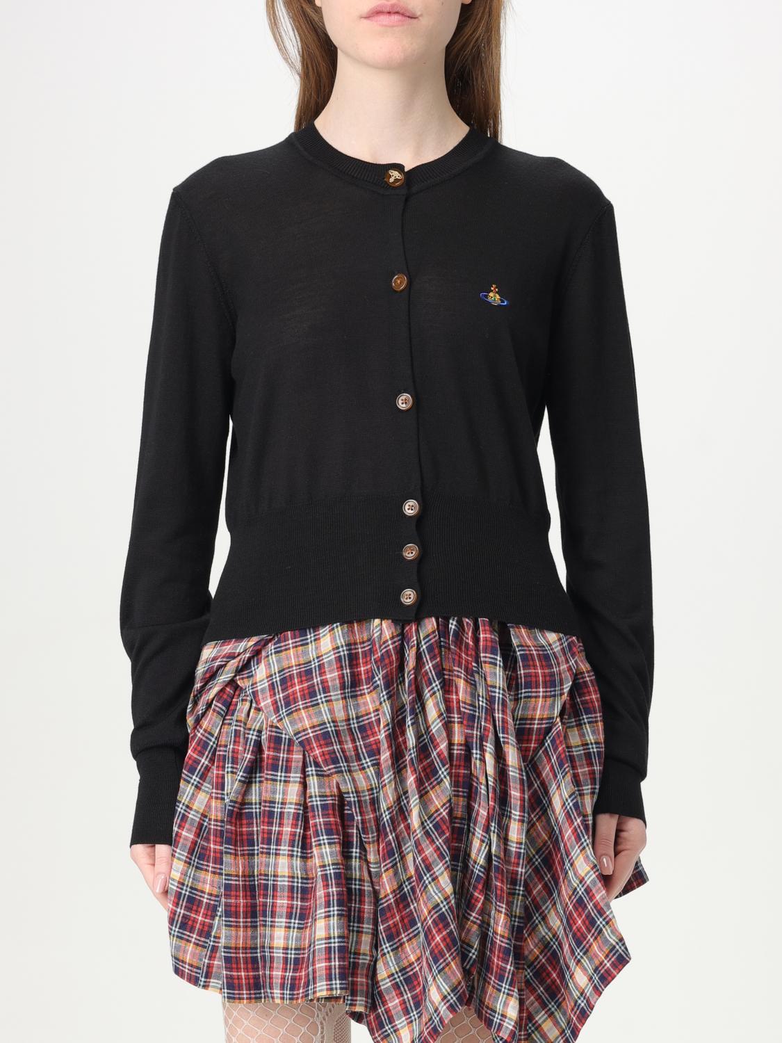 Shop Vivienne Westwood Cardigan Woman Color Black In Schwarz