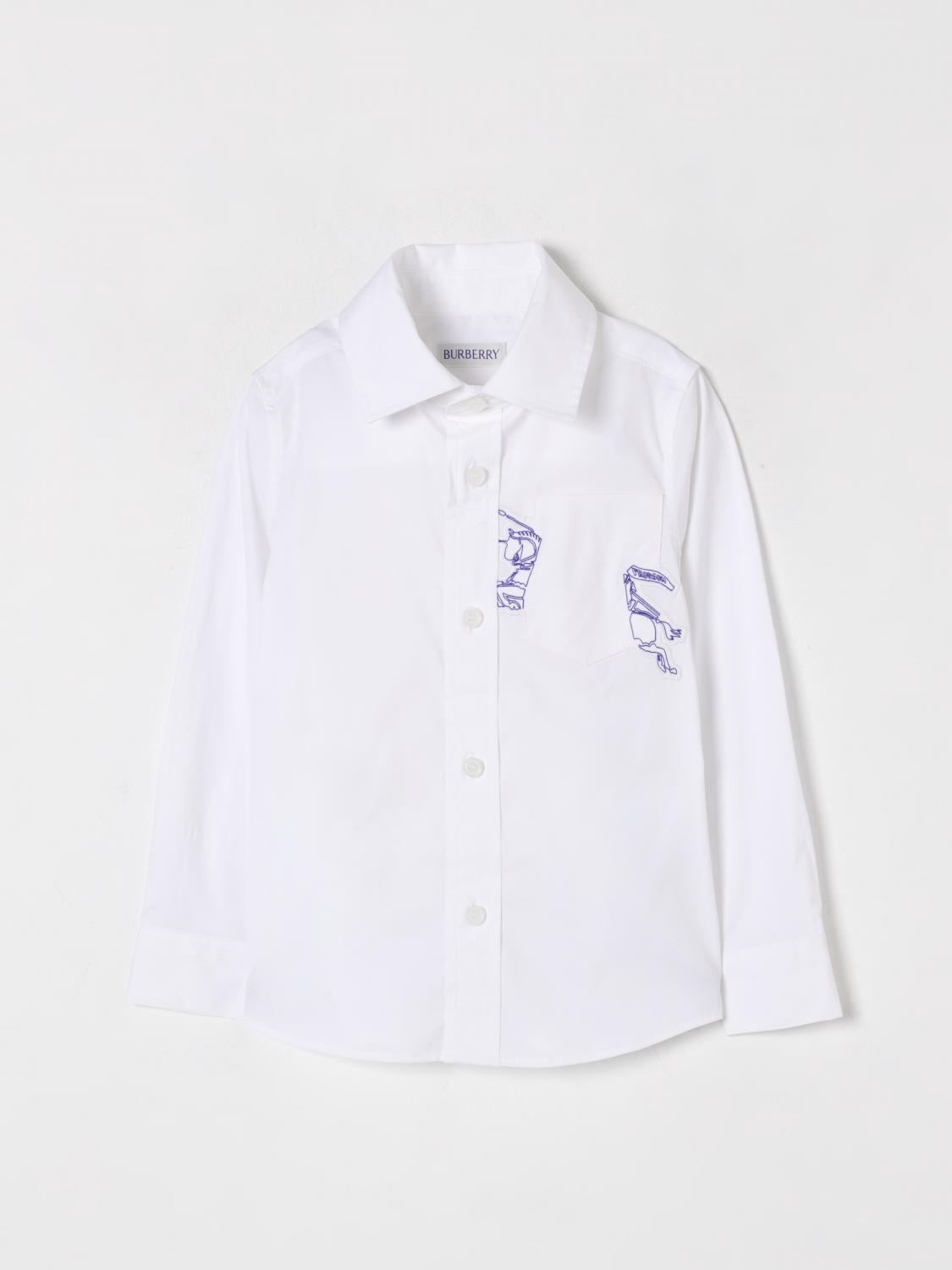 Burberry Equestrian Knight Design-detailed Shirt In White