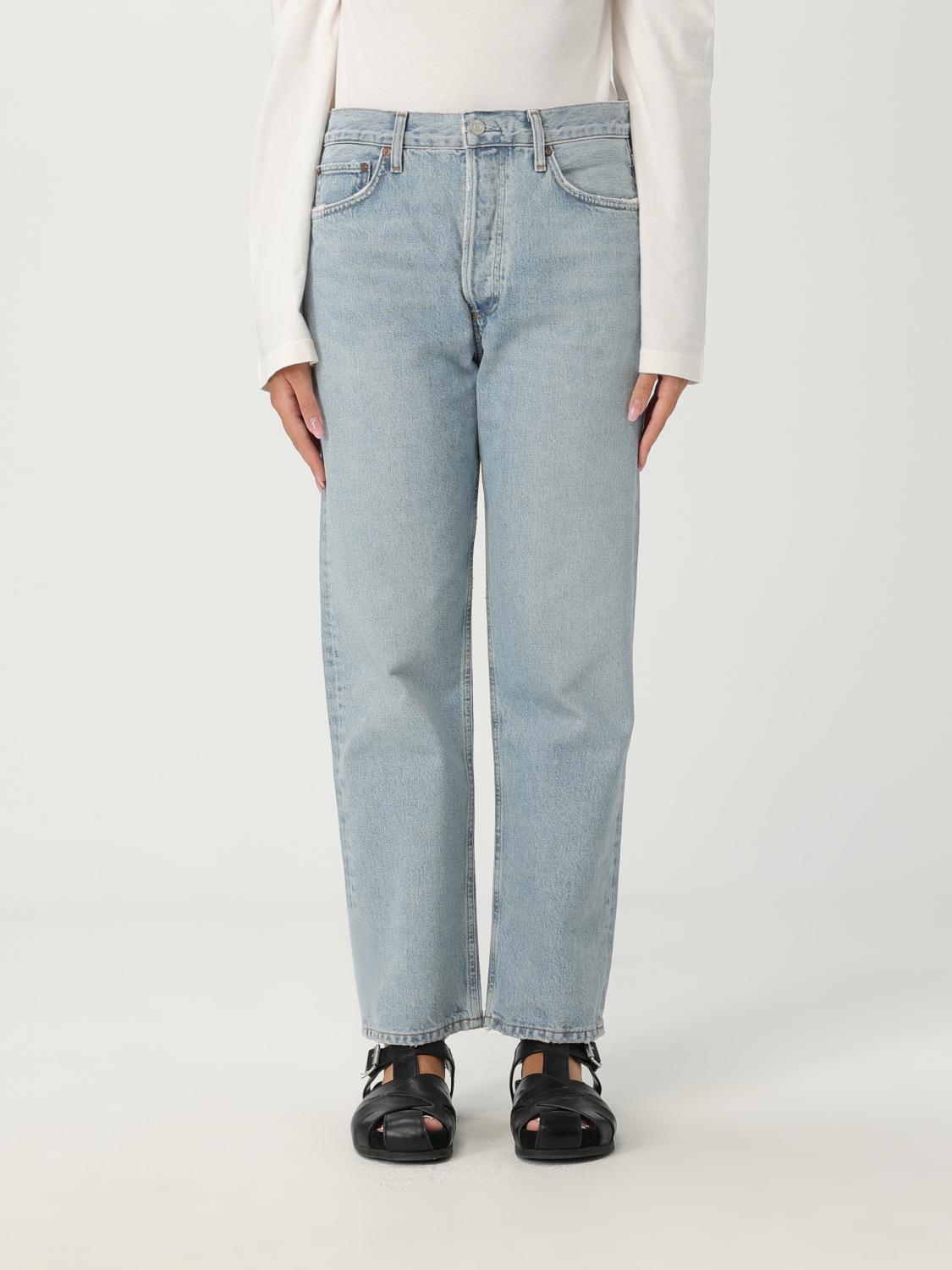 Agolde Jeans  Woman Color Blue In Blue