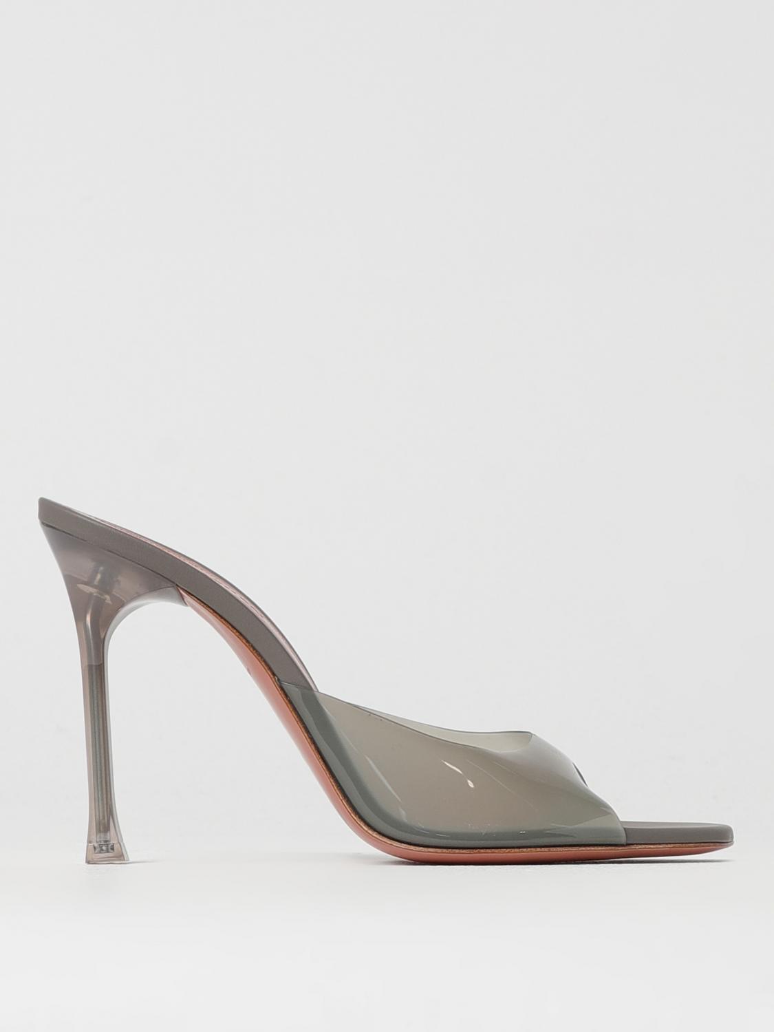 AMINA MUADDI HEELED SANDALS AMINA MUADDI WOMAN COLOR GREY G55537020