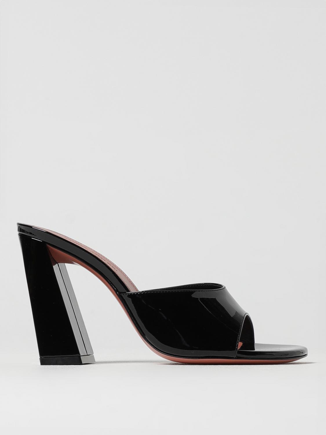 AMINA MUADDI HEELED SANDALS AMINA MUADDI WOMAN COLOR BLACK G55547002