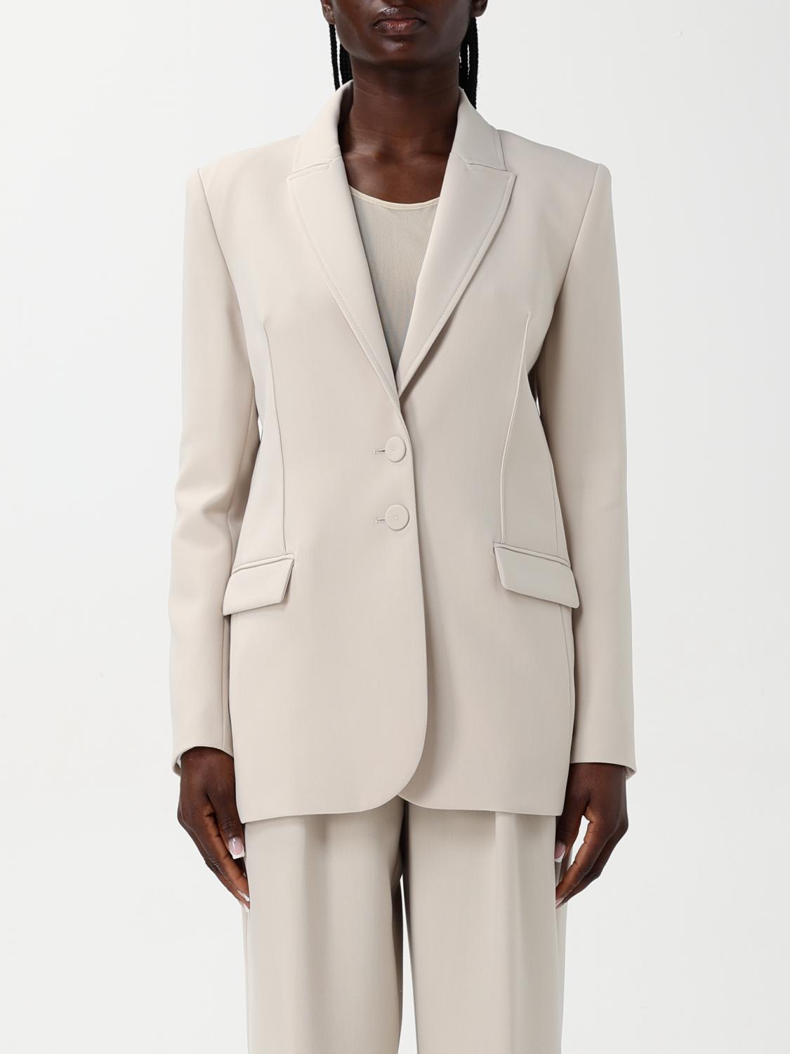 Shop Patrizia Pepe Blazer  Woman Color Beige