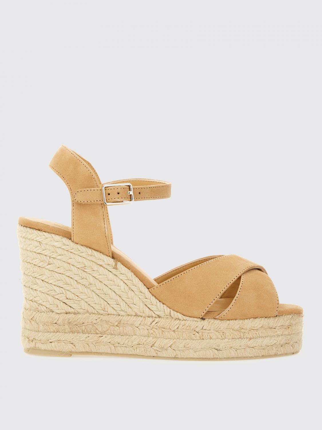 Castaã±er High Wedge Heel Espadrille Sole Sandal