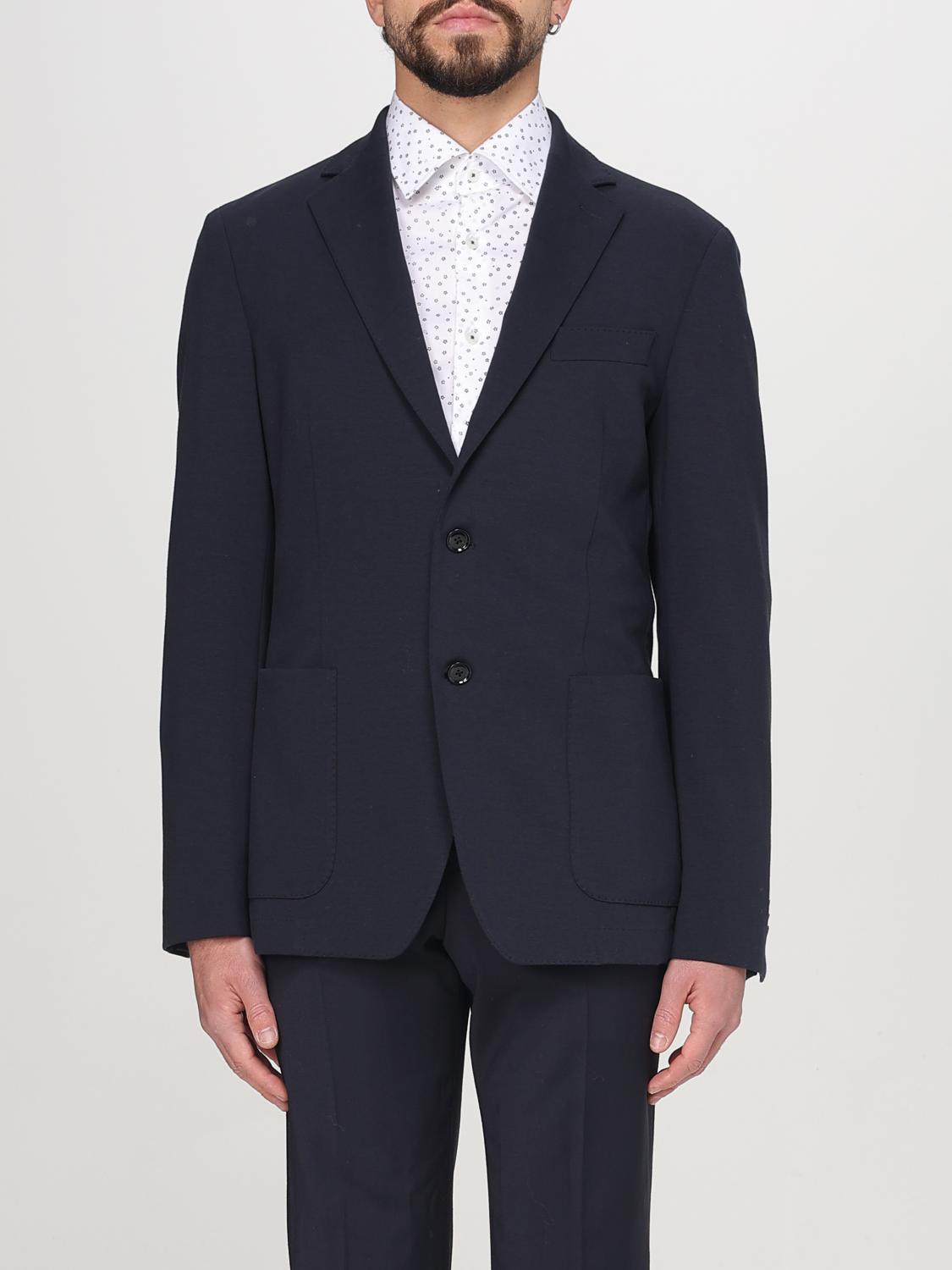 Hugo Boss Jacket Boss Men Color Blue In Blue