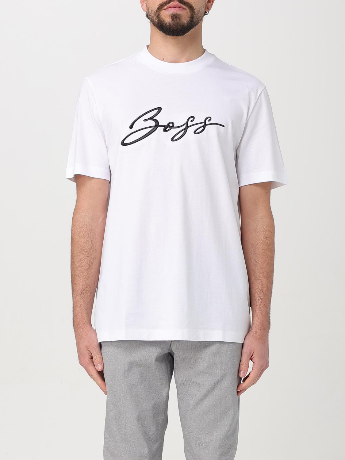 Hugo Boss T-shirt Boss Men Color White In White
