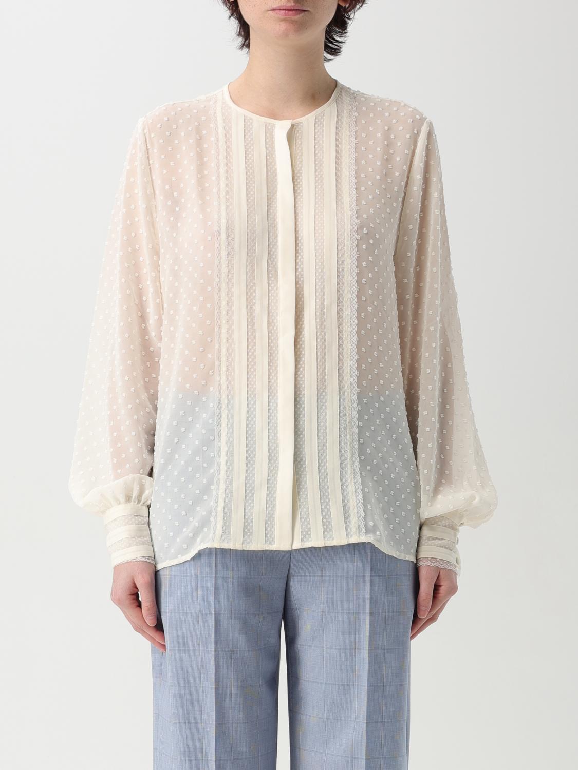 Hugo Boss Shirt Boss Woman Color Yellow Cream In Yellow Cream