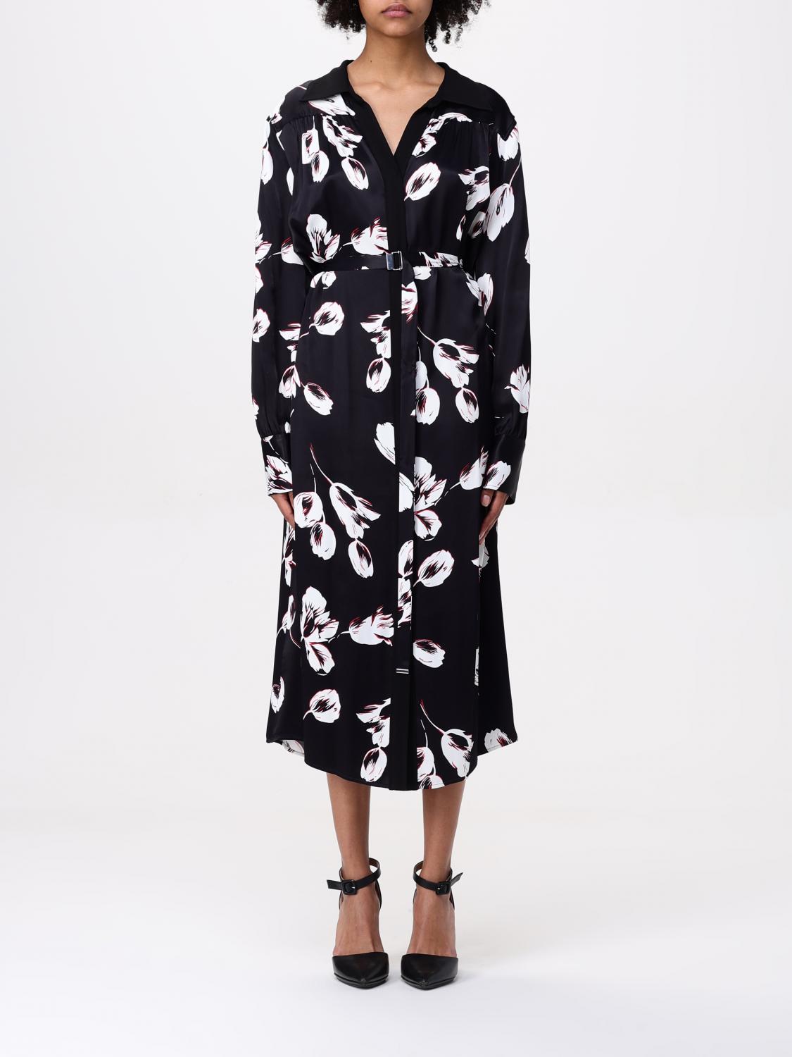Hugo Boss Dress Boss Woman Color Black In Black