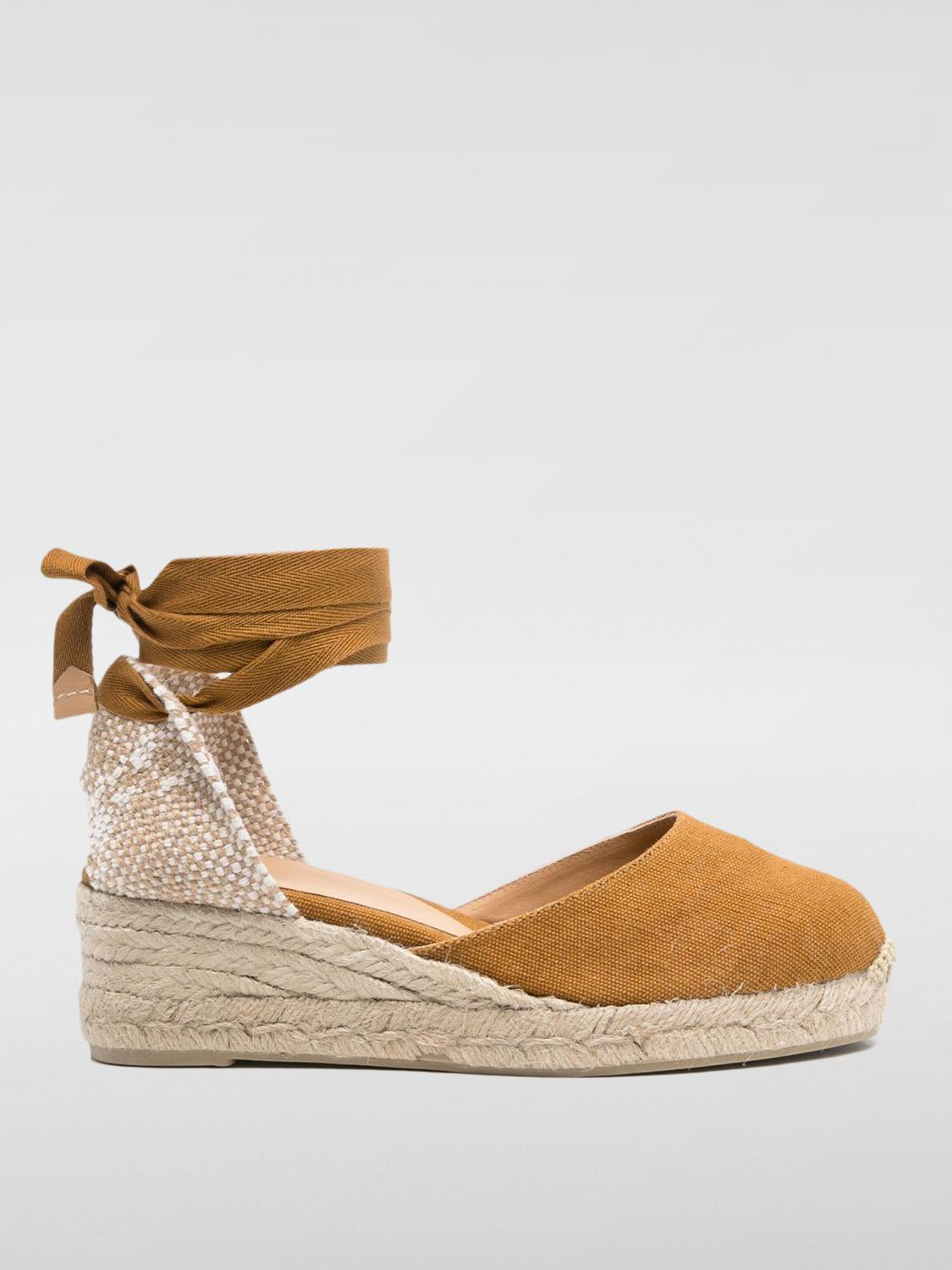 Shop Castaã±er Espadrilles Castañer Woman Color Orange