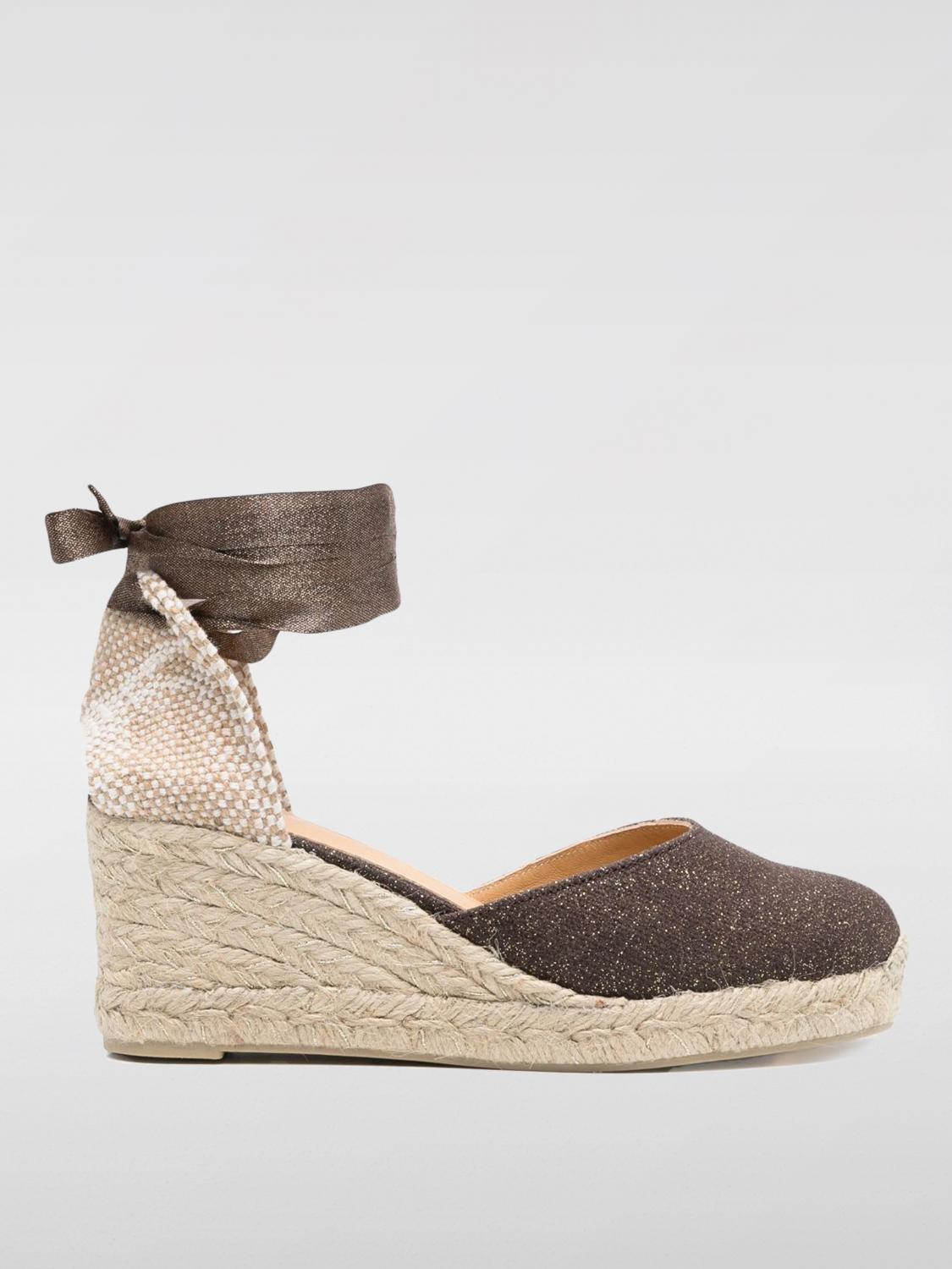 Shop Castaã±er Espadrilles Castañer Woman Color Brown