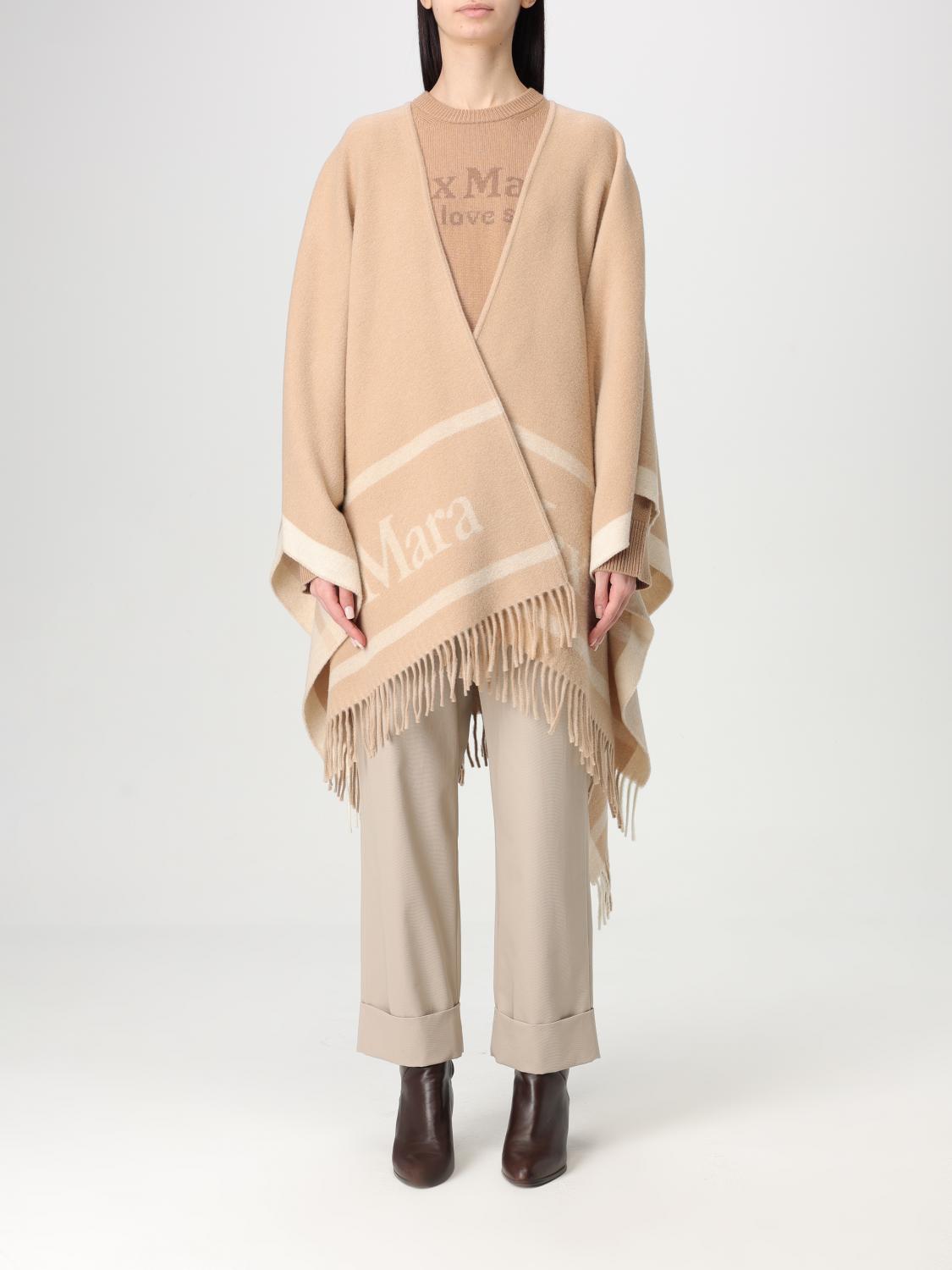 Max Mara Cape Woman Color Camel In Camel