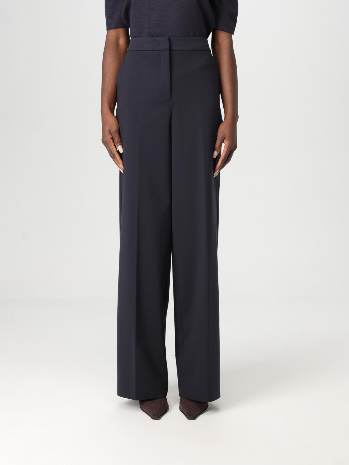 Max Mara Pants Woman Blue In Blue