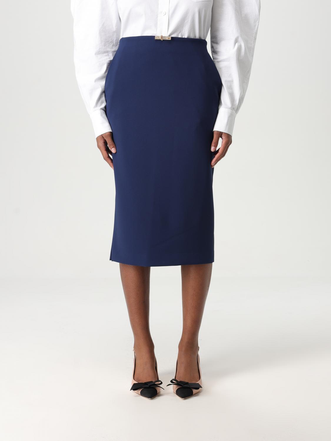 Elisabetta Franchi Skirt Woman Color Blue In Blue