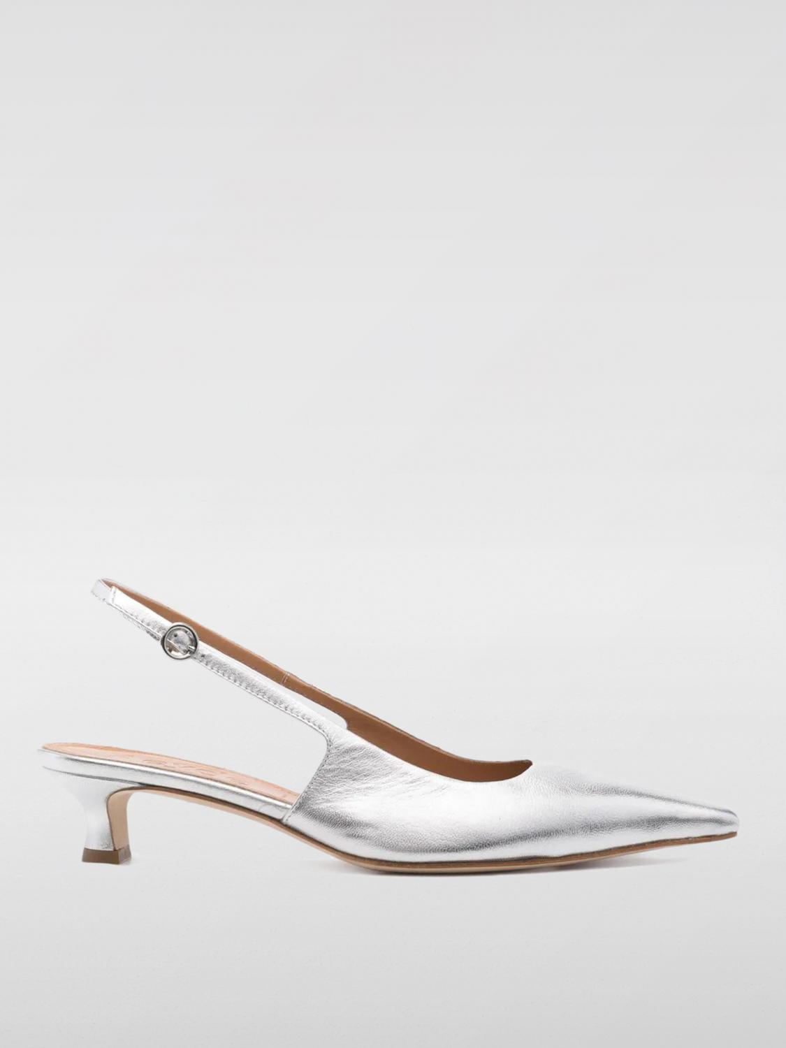 Shop Aeyde High Heel Shoes Woman Color Silver
