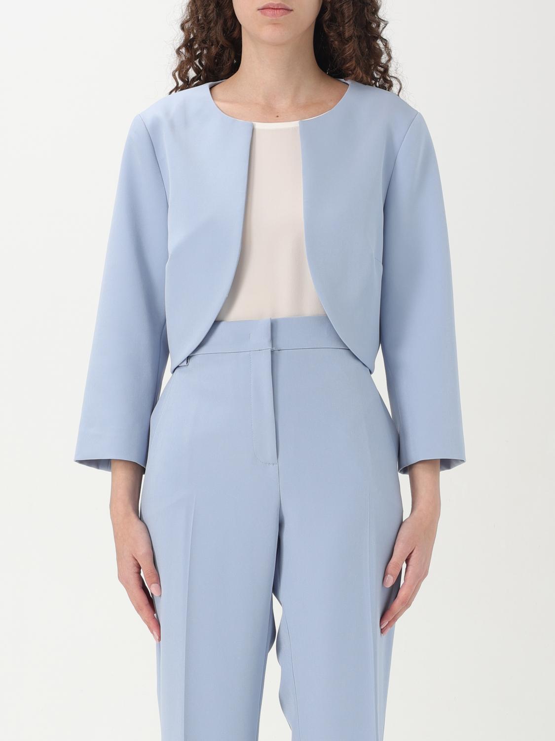 Liu •jo Jacket Liu Jo Woman Color Gnawed Blue In Gnawed Blue