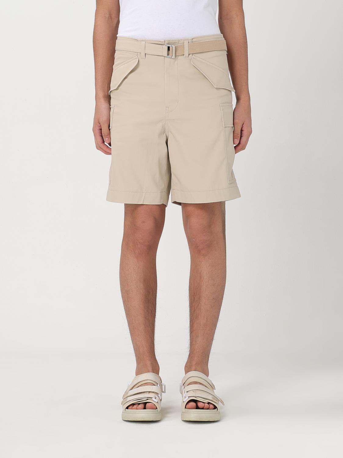 Sacai Short Men Color Beige In Beige