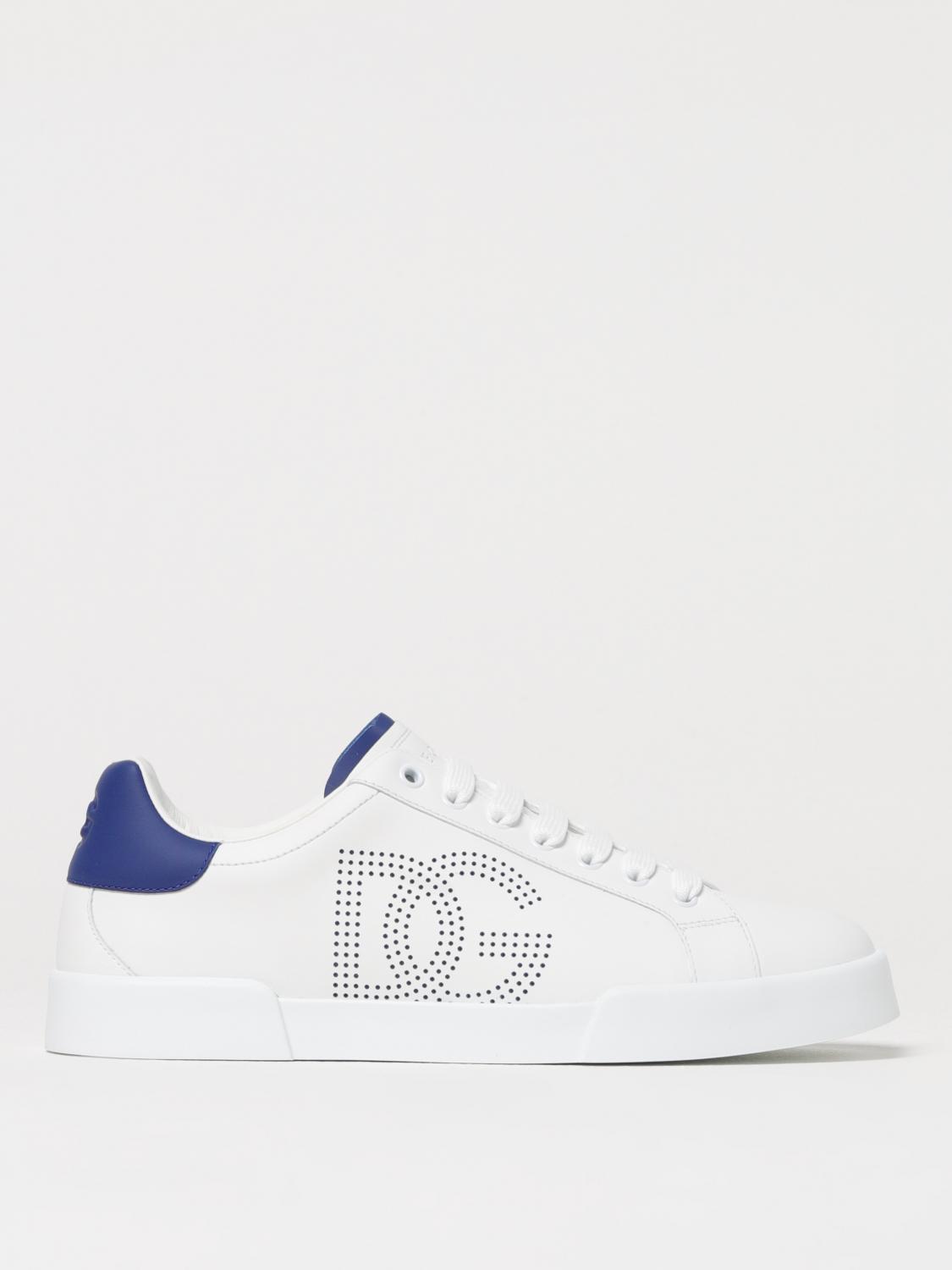Dolce & Gabbana Sneakers From The Portofino Line In Nappa Leather In White