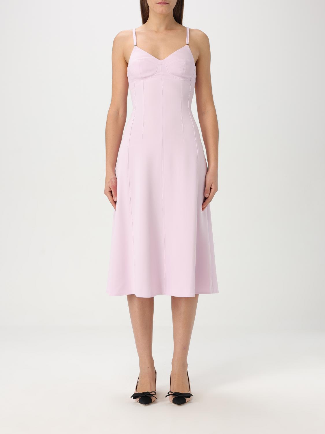 Elisabetta Franchi Dress Woman Color Quartz In Quartz