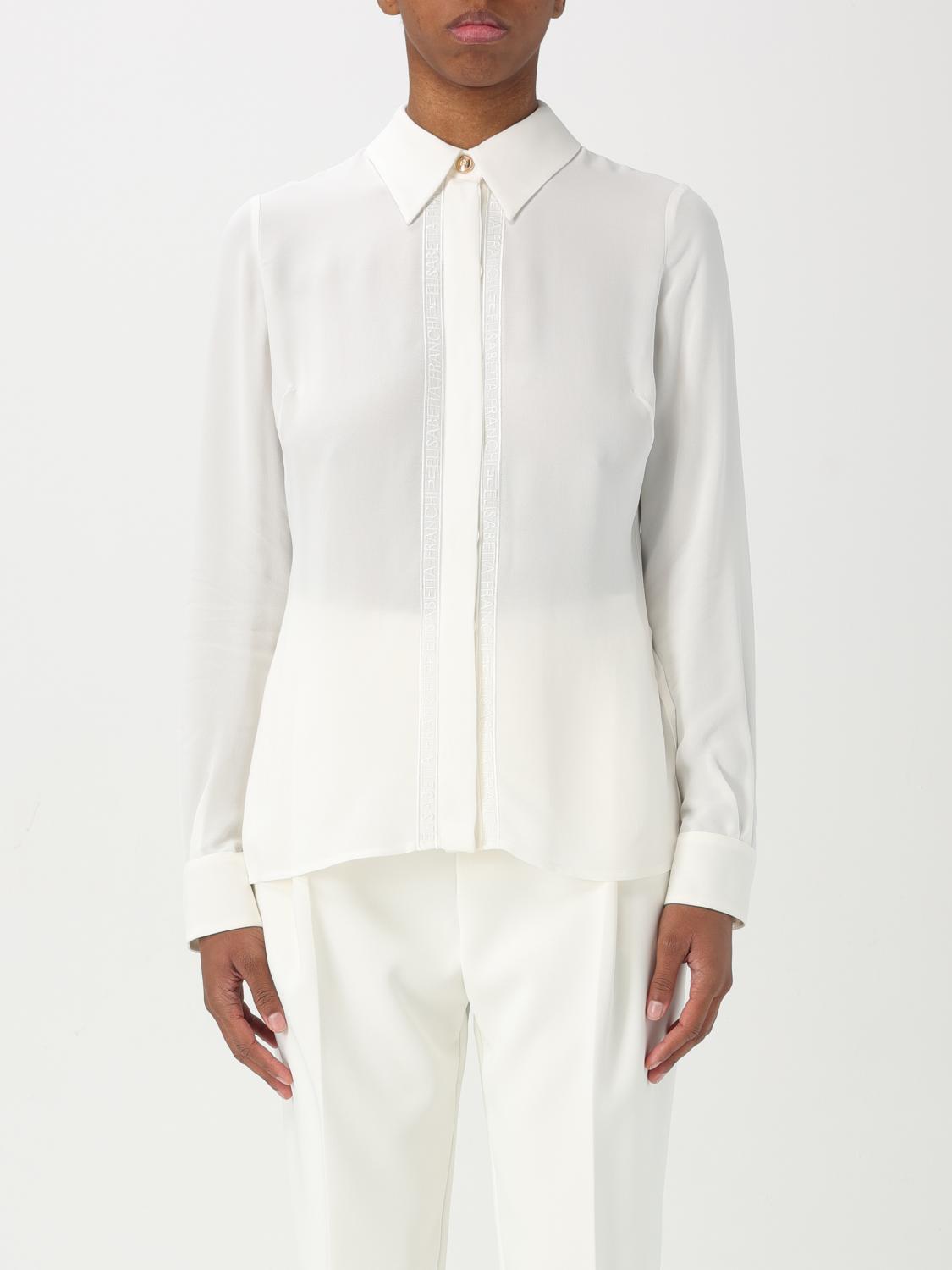 Elisabetta Franchi Shirt Woman Color Ivory In Ivory