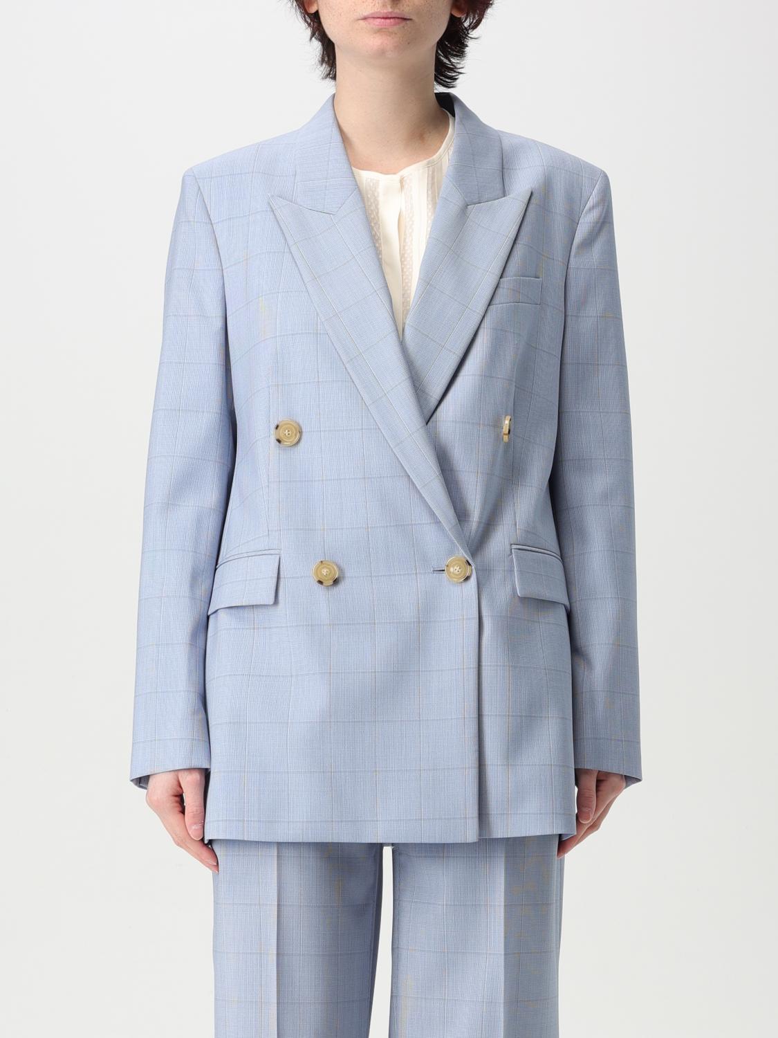 Hugo Boss Blazer Boss Woman Color Gnawed Blue In Gnawed Blue
