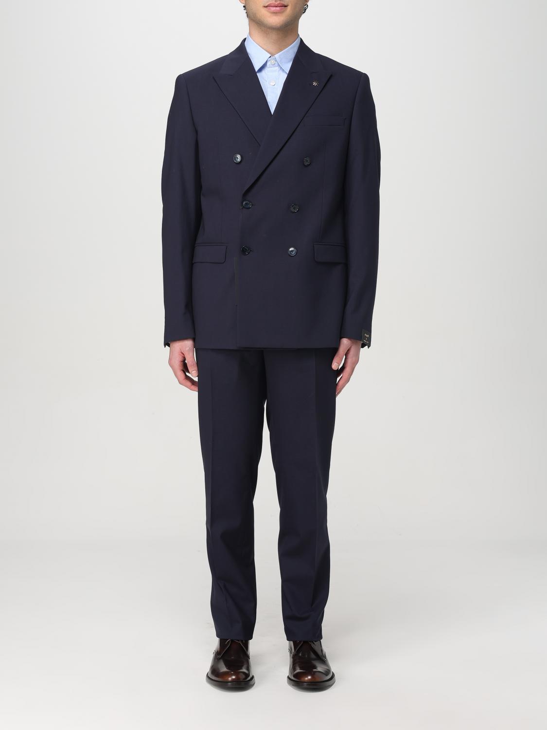 Manuel Ritz Suit Men Color Blue In Blue