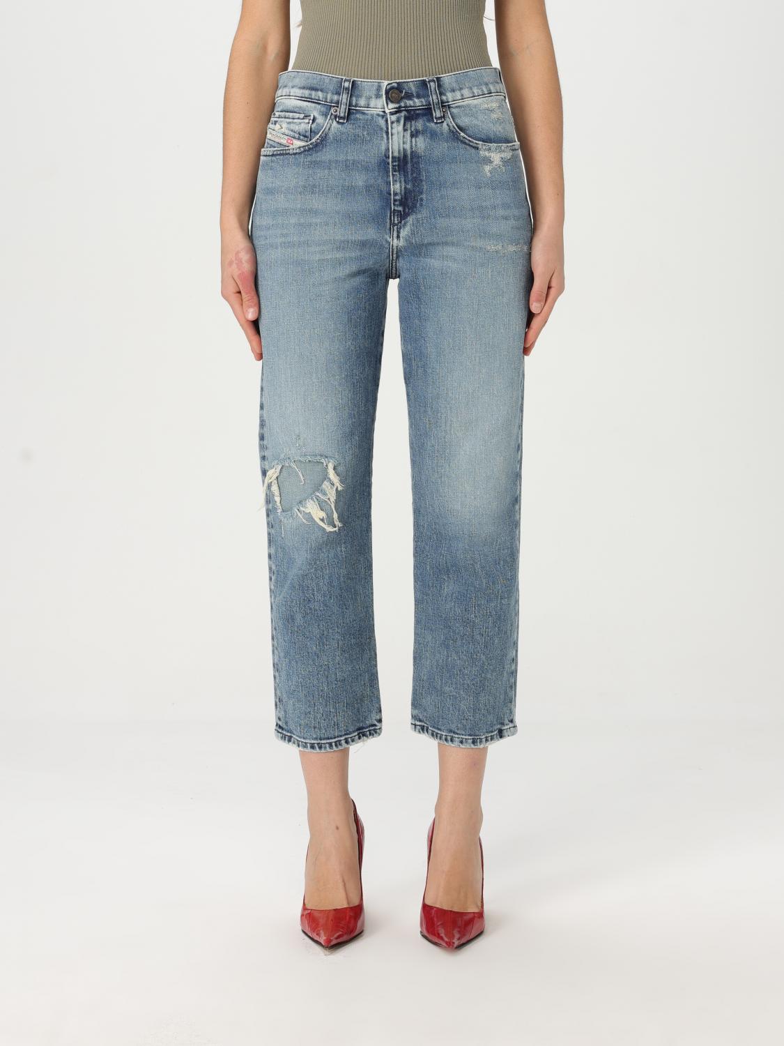 Diesel Jeans Woman Color Denim In Denim