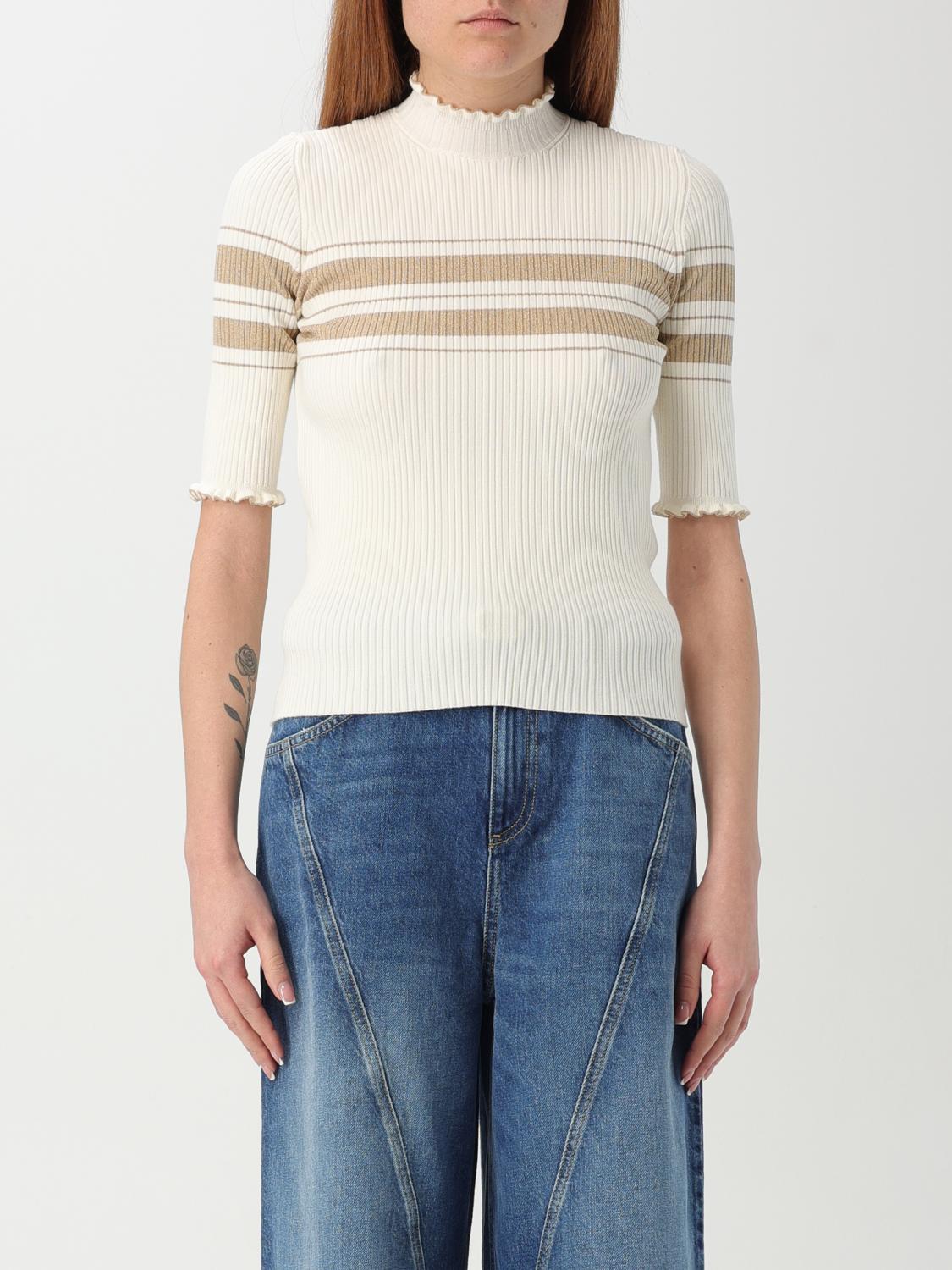 Shop Twinset Top Woman Color Gold