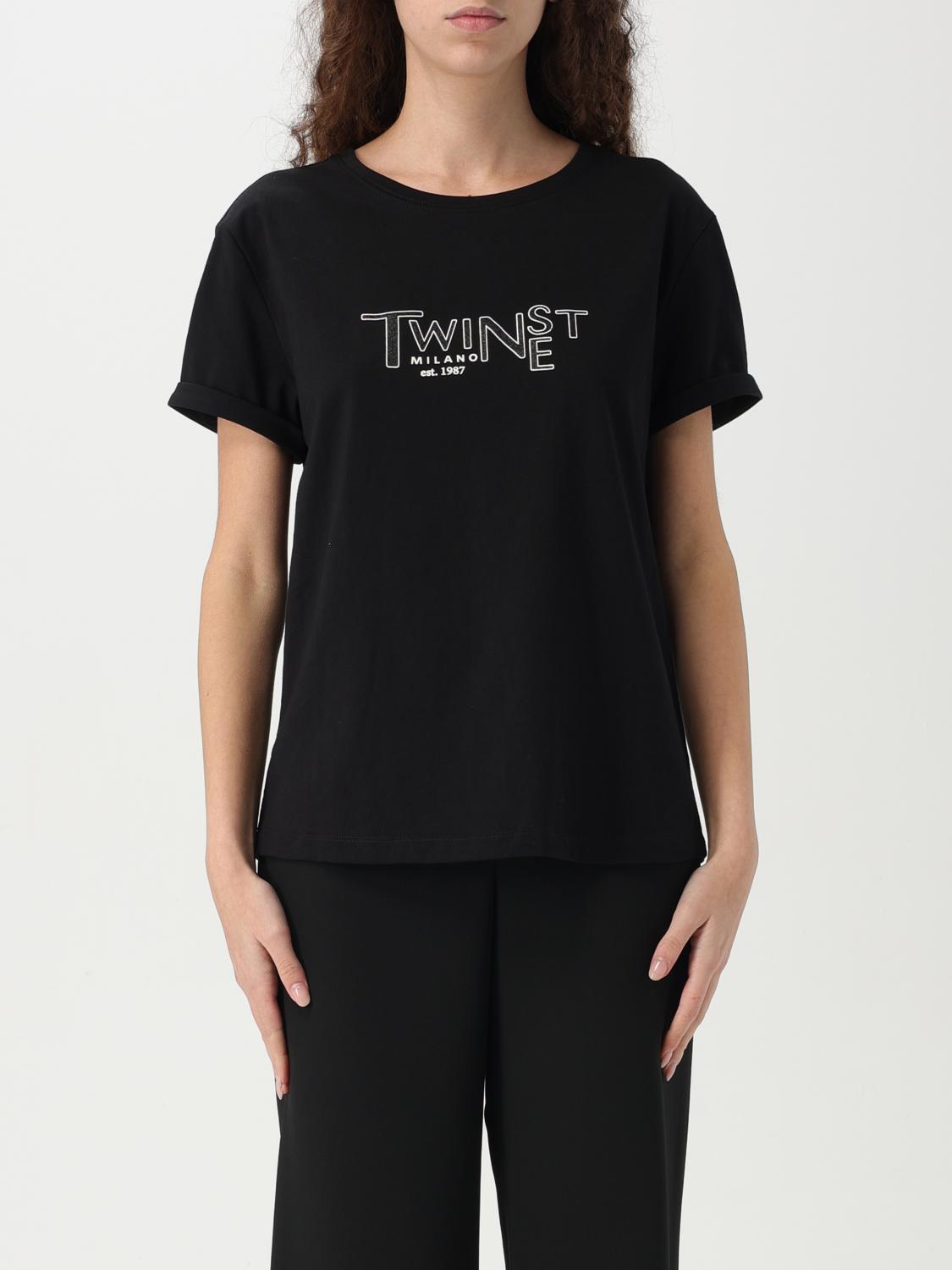 TWINSET T-SHIRT TWINSET WOMAN COLOR BLACK G56166002