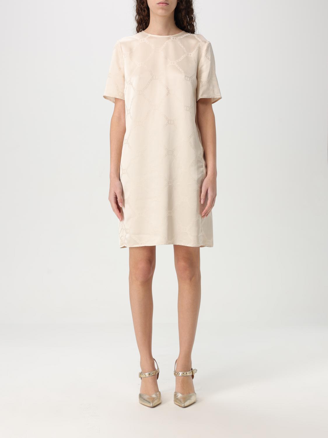 Twinset Dress Woman Color White In White
