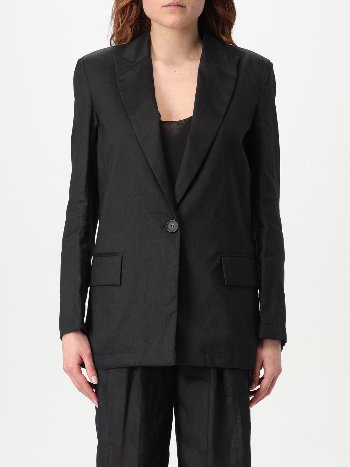 Twinset Long-sleeved Suit Jacket In Black