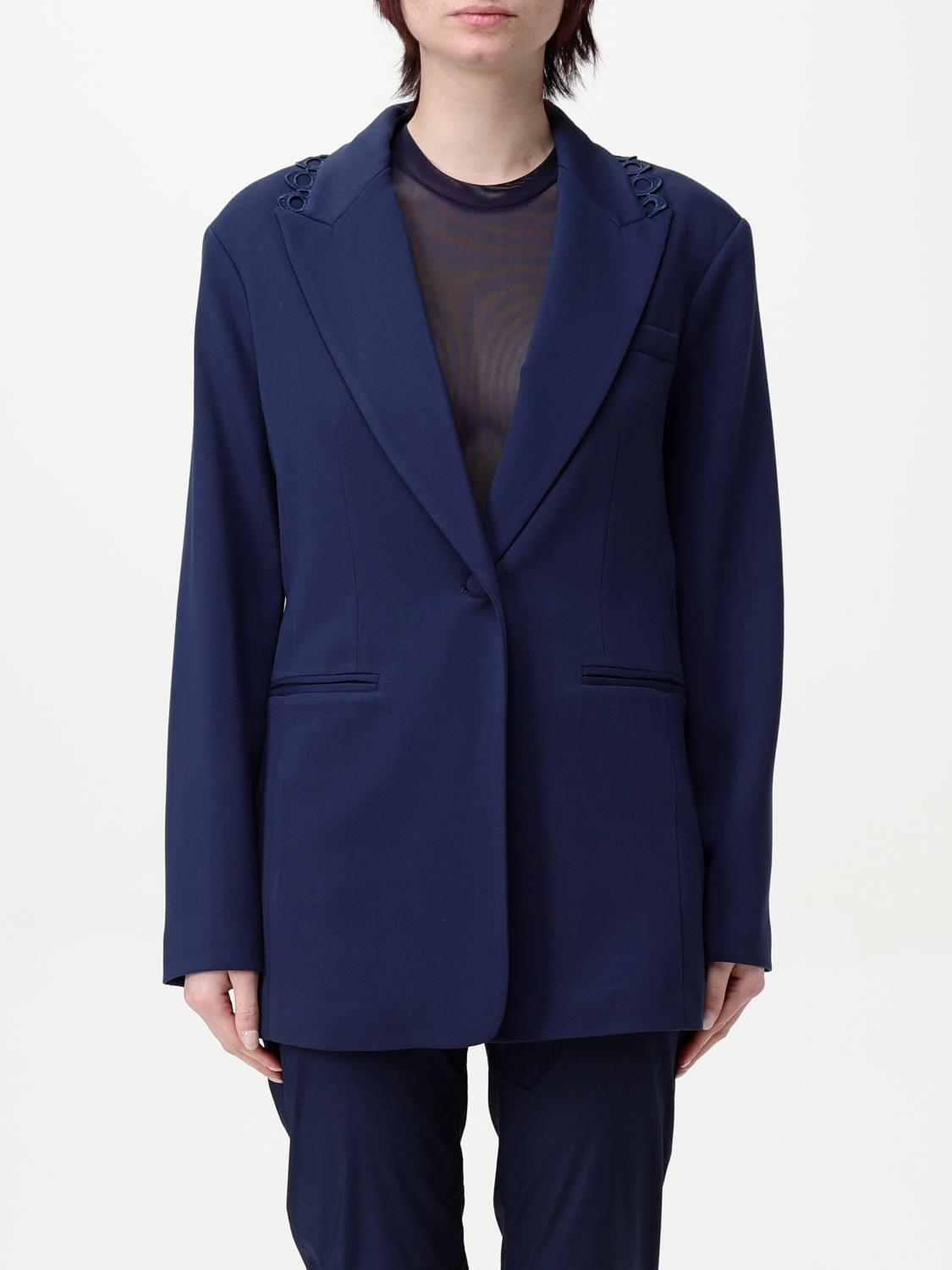 Twinset Actitude Jacket Woman Color Blue In Blue