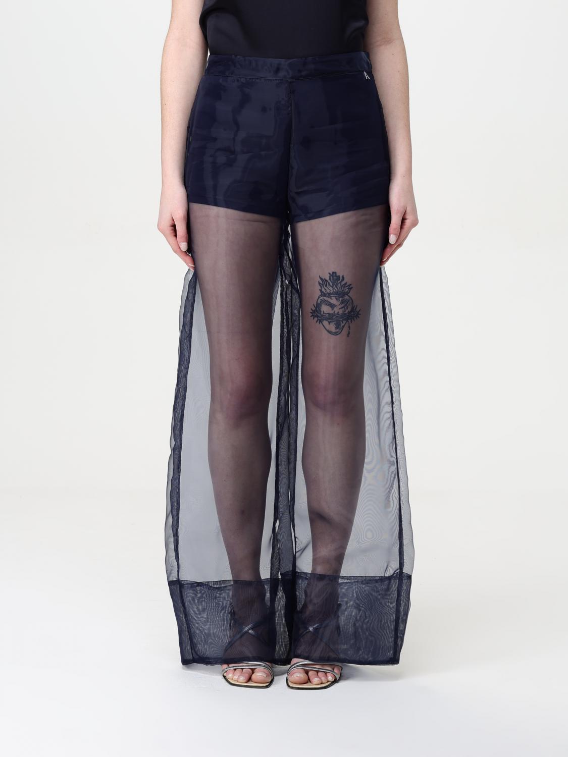 Twinset Actitude Pants Woman Color Blue In Blue