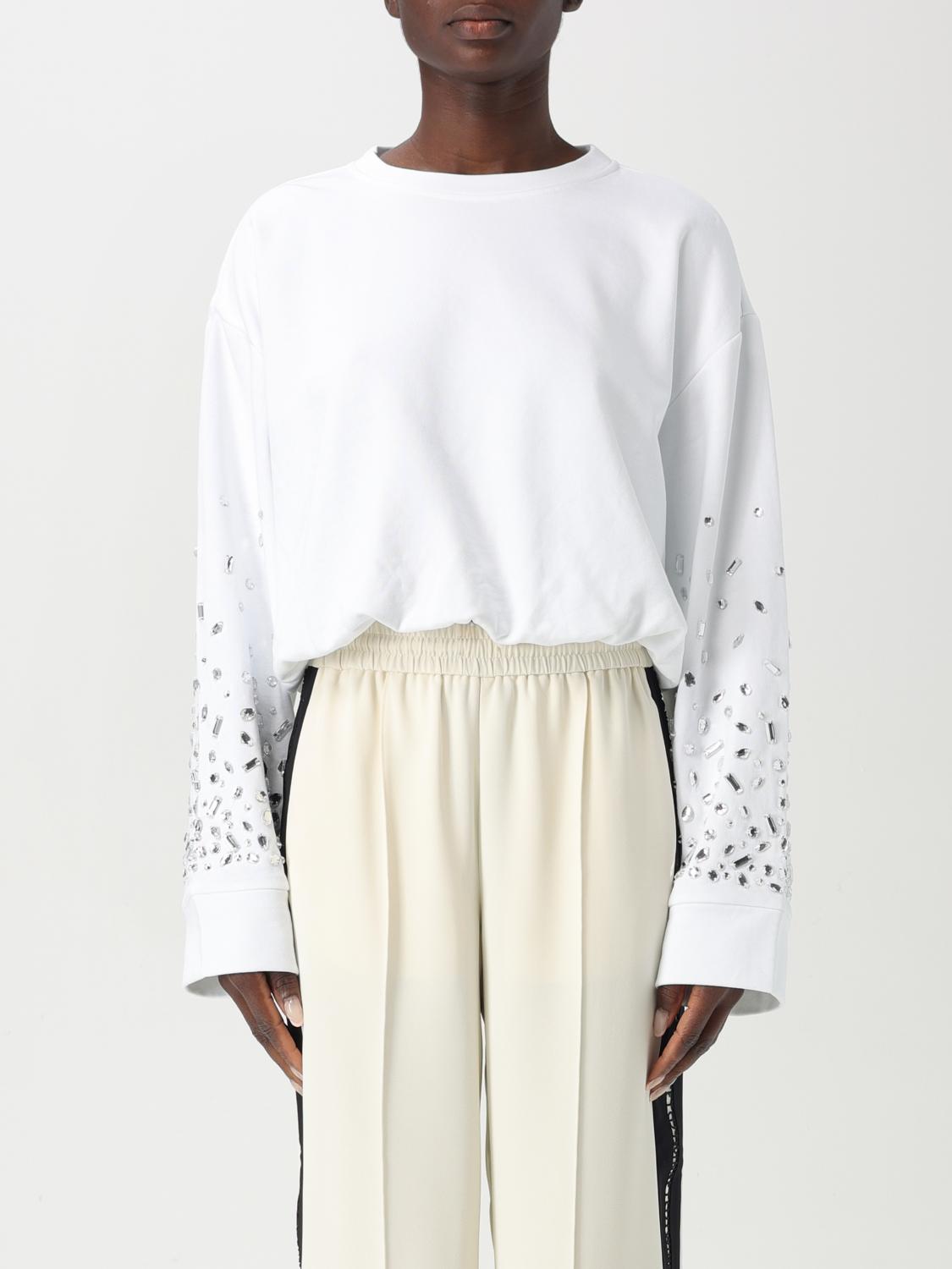 Twinset Actitude Sweatshirt Woman Color White In White