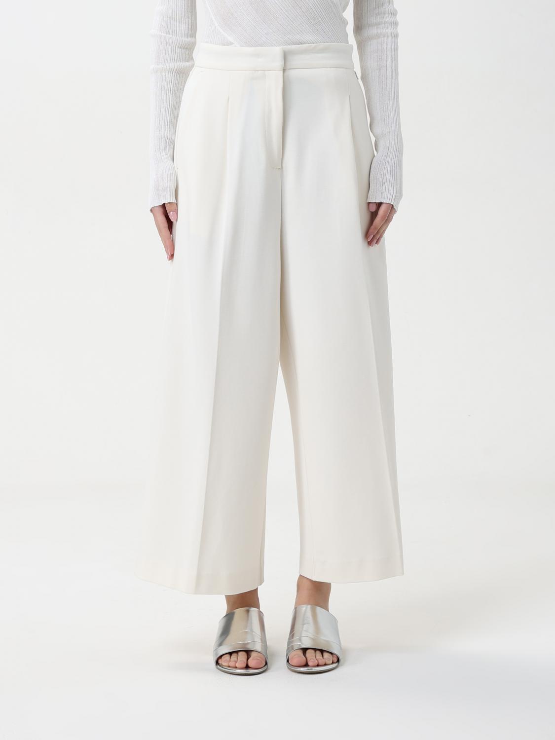 Shop Twinset Actitude Pants Woman Color White