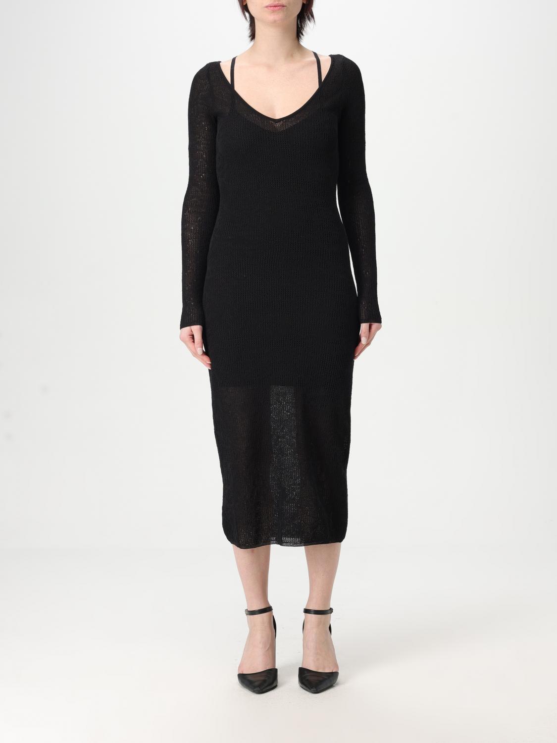 Shop Twinset Actitude Dress  Woman Color Black