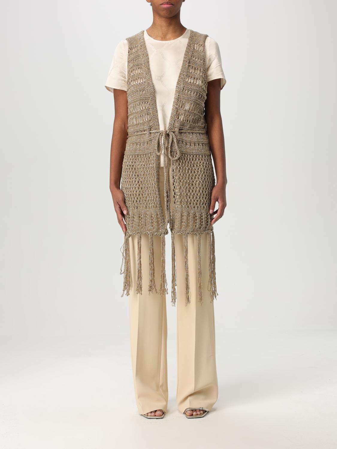 Shop Twinset Waistcoat Woman Color Rope