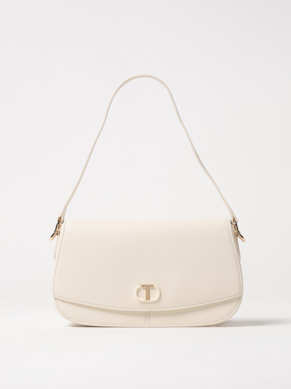 Twinset Shoulder Bag Woman Color Pearl In Pearl