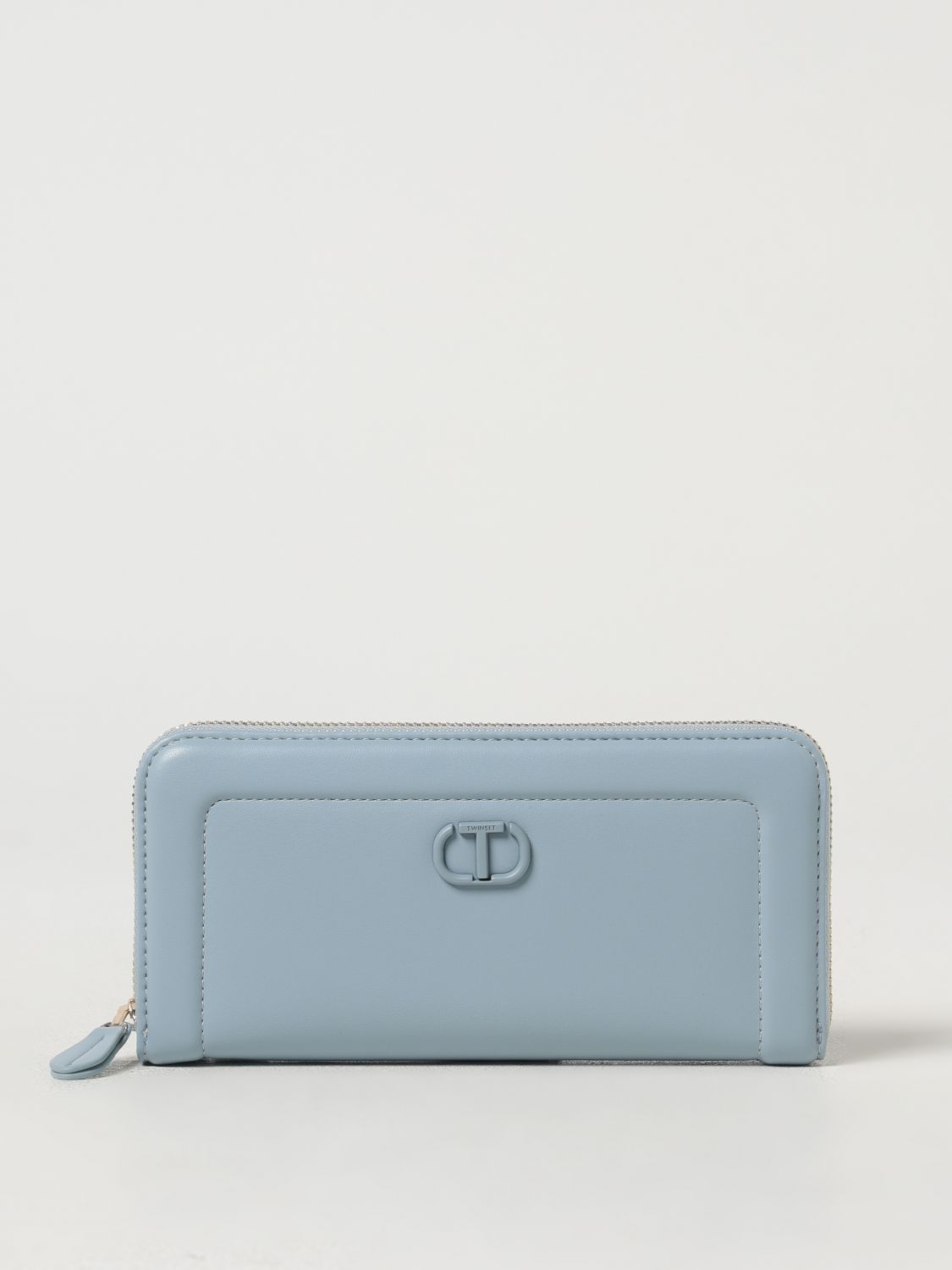 Twinset Wallet Woman Color Gnawed Blue In Gnawed Blue