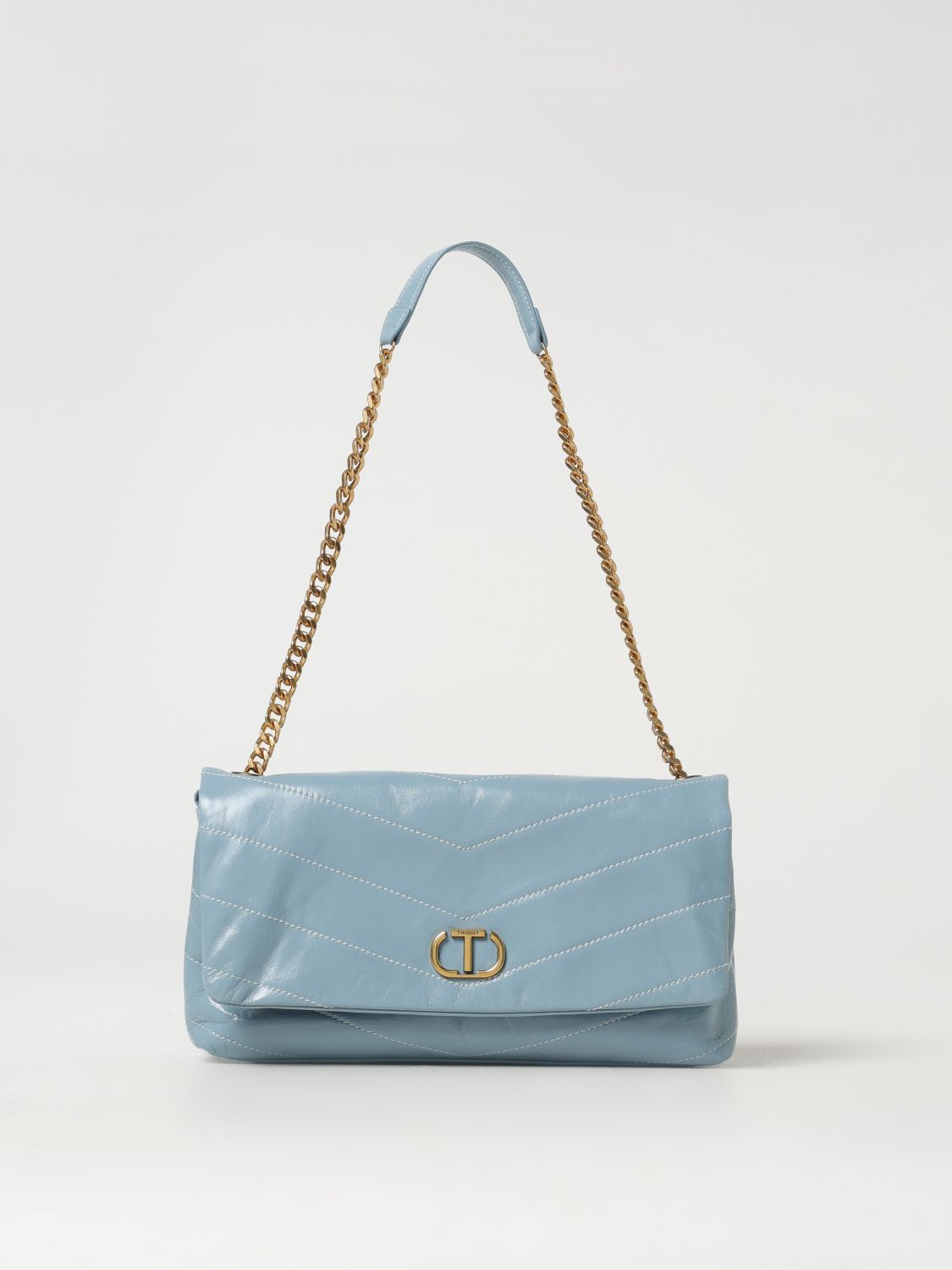 Shoulder Bag TWINSET Woman color Gnawed Blue