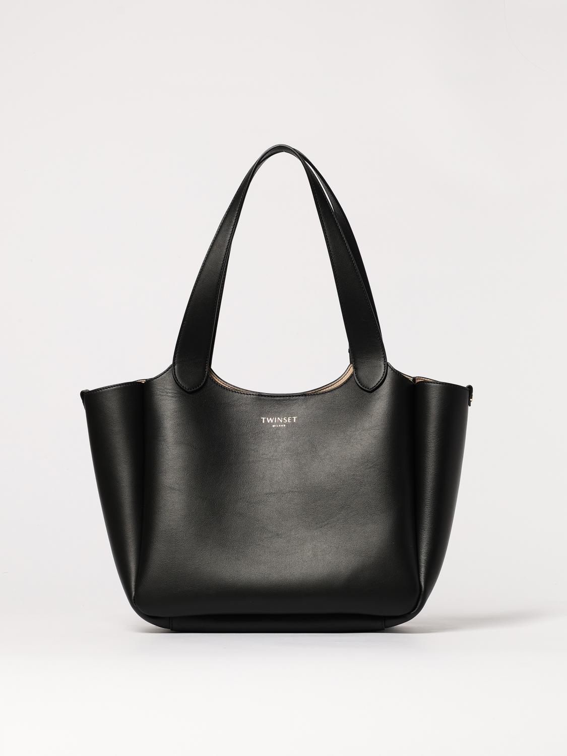 Twinset Shoulder Bag Woman Color Black In Black