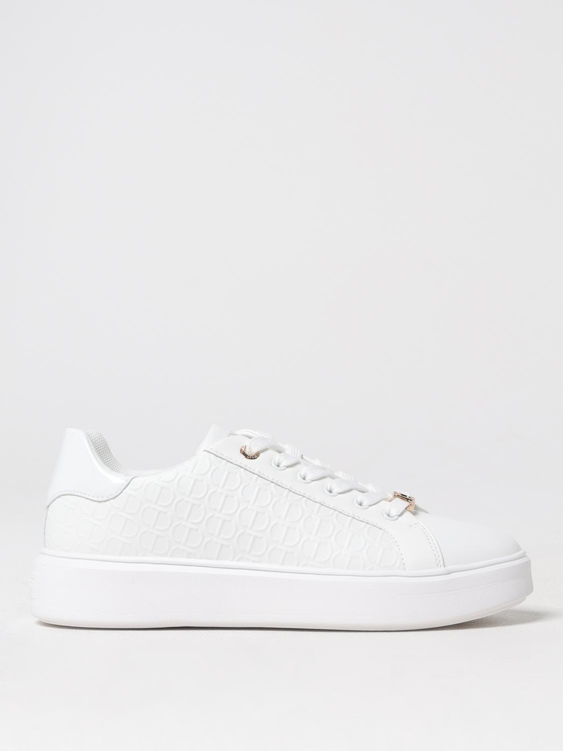 Shop Twinset Sneakers Woman Color White In Weiss