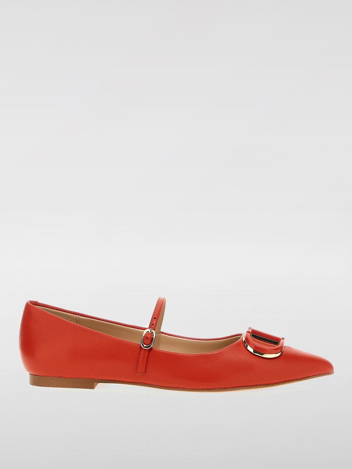 TWINSET BALLET FLATS TWINSET WOMAN COLOR CORAL