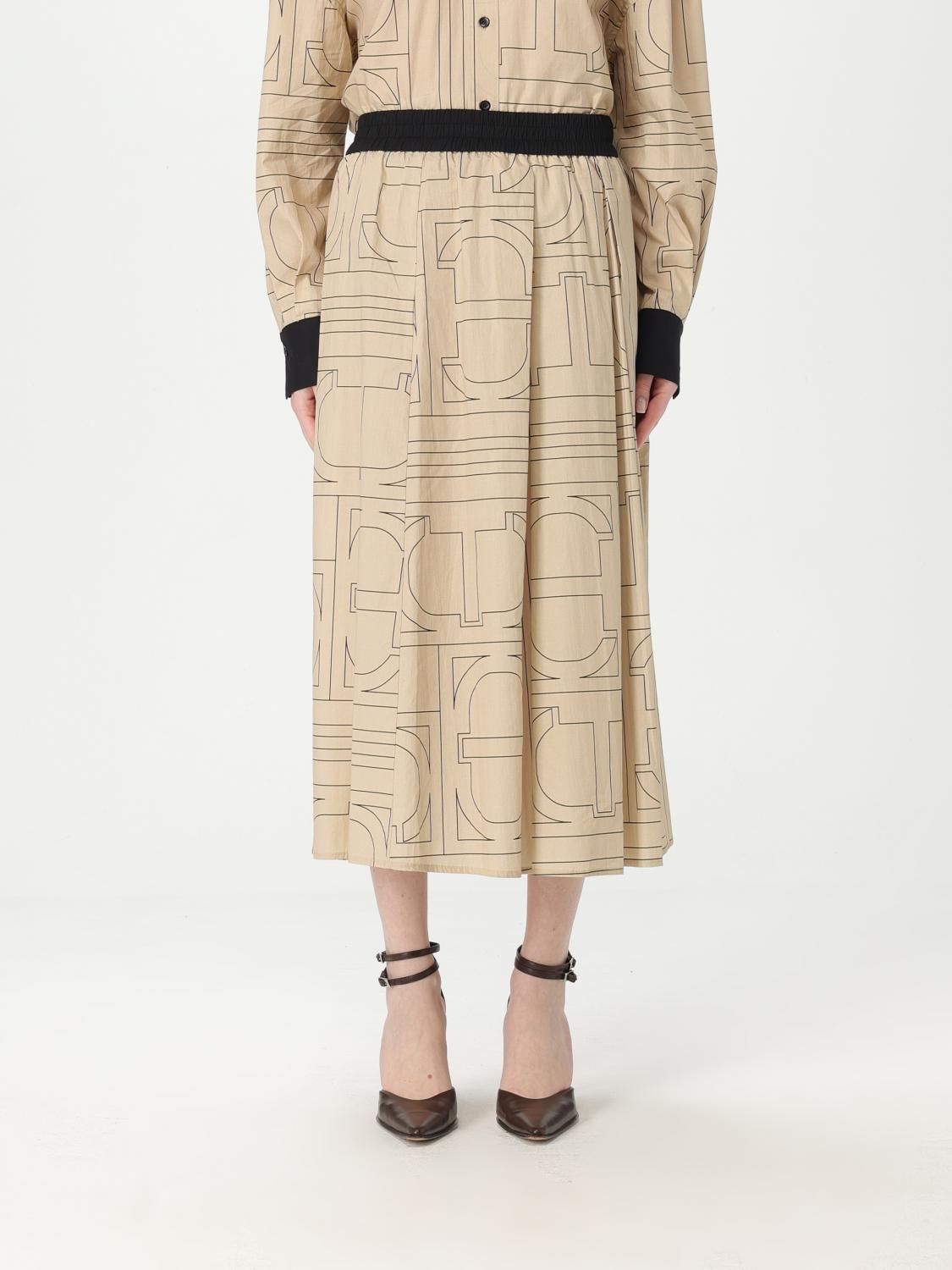 Twinset Skirt Woman Color Beige In Beige