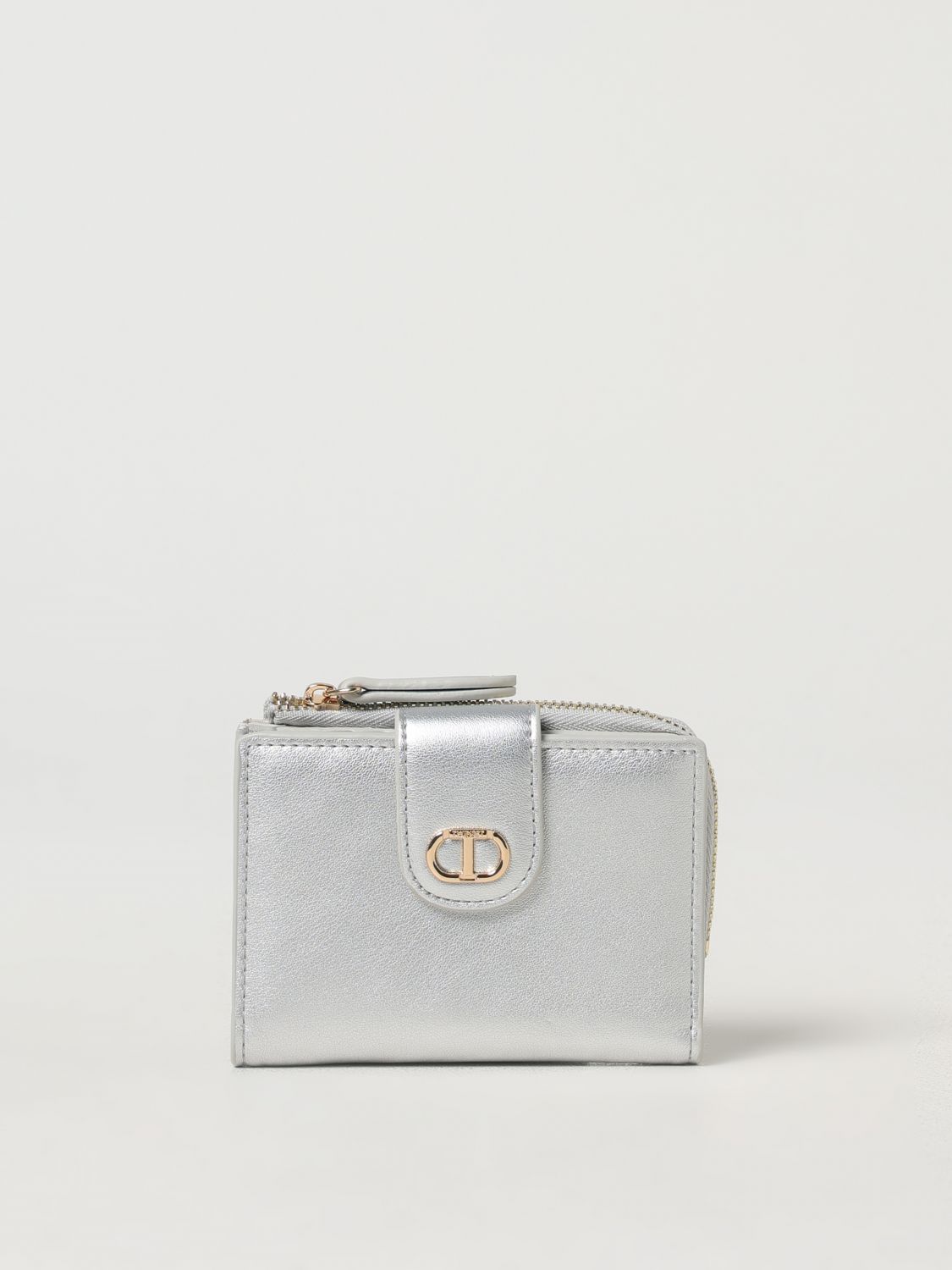 Twinset Wallet  Woman Color Silver In Silver