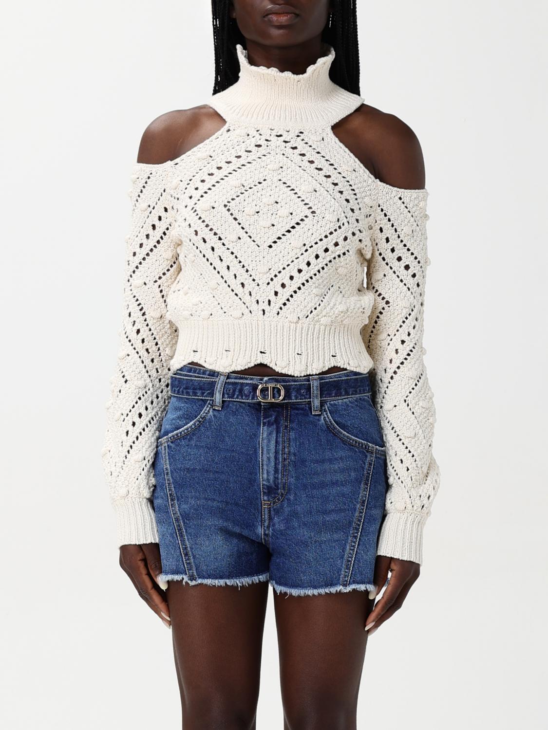 Twinset Twin-set Cozy And Stylish Sweaters In Natural