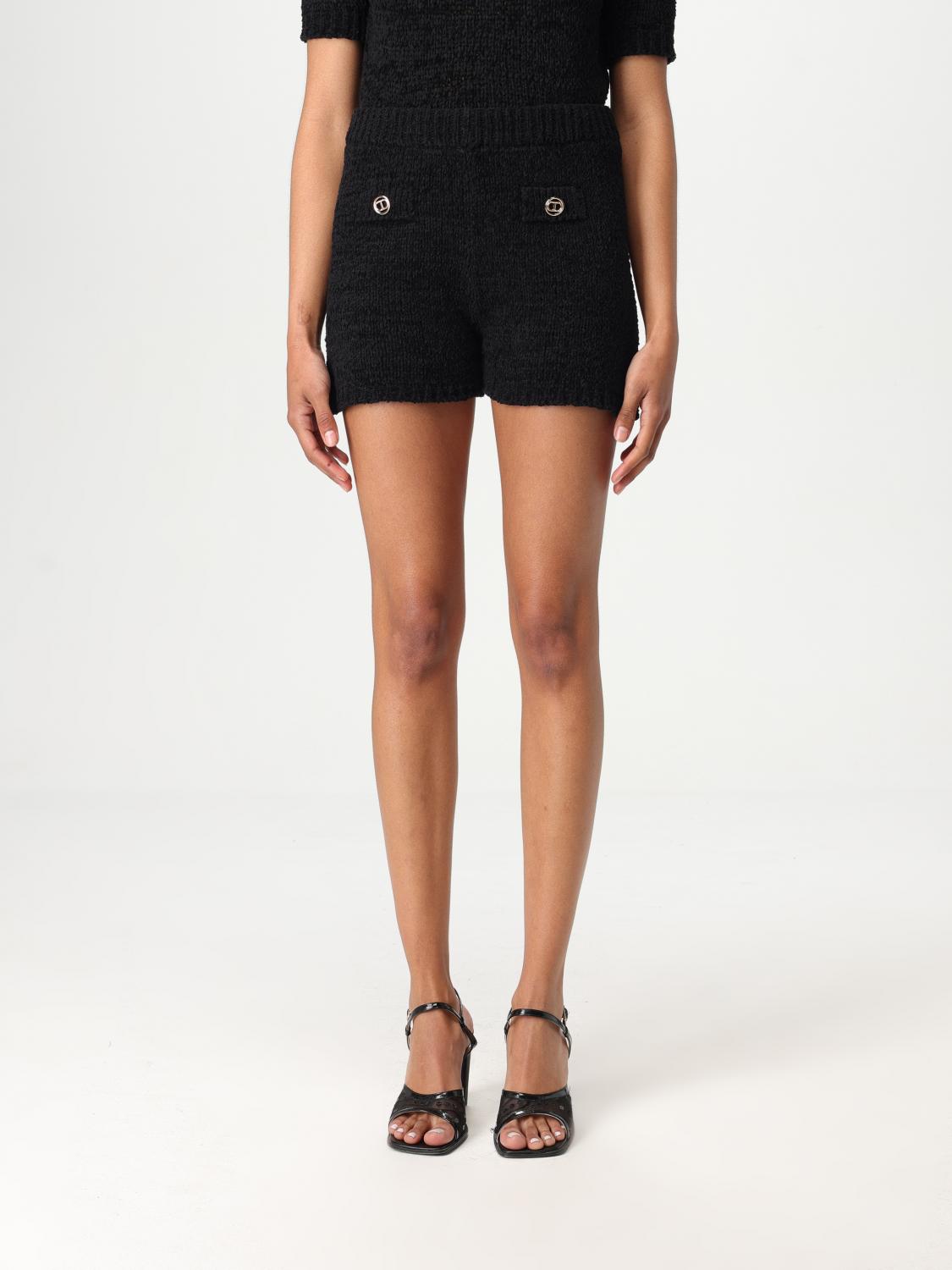 Twinset Oval T Bermuda And Short Black In Black