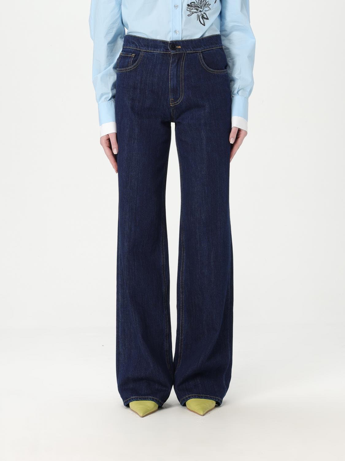 Shop Twinset Jeans Woman Color Denim