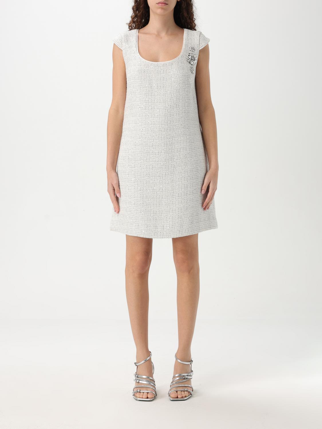 Twinset Actitude Dress Woman Color Grey In Grey