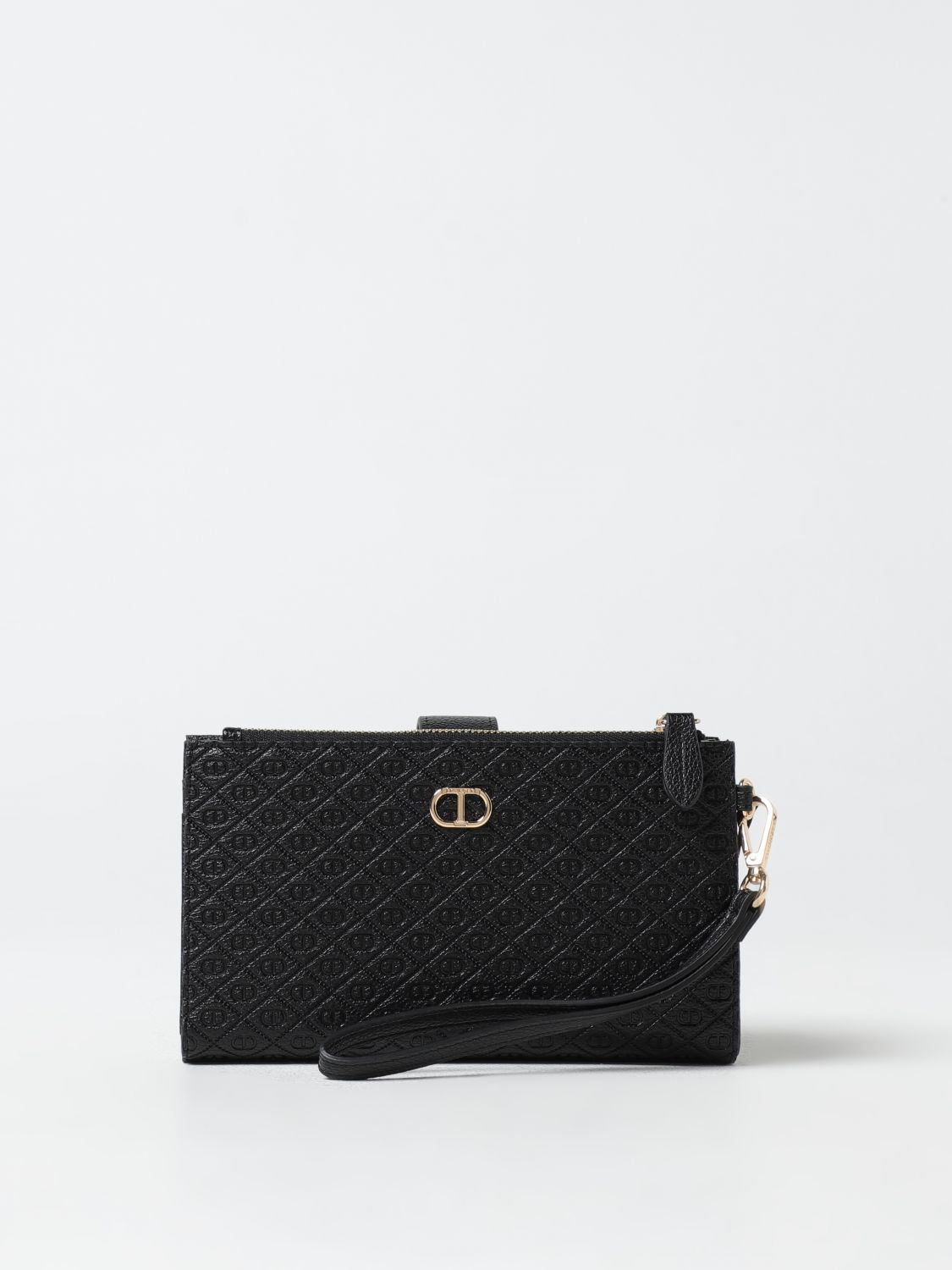 Shop Twinset Wallet Woman Color Black