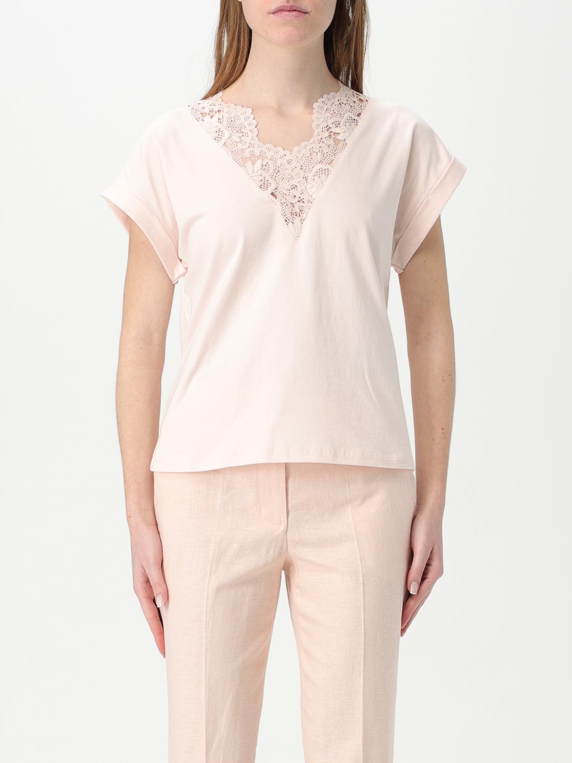 TWINSET T-SHIRT TWINSET WOMAN COLOR PINK G56510010