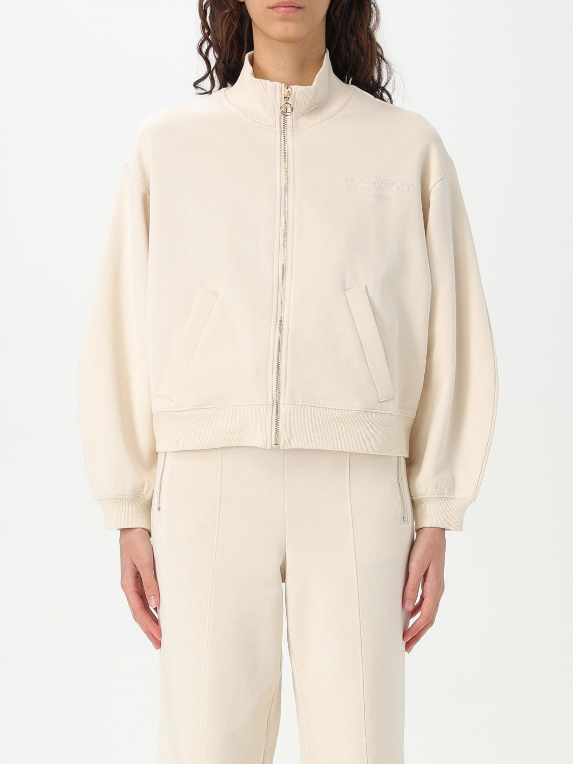 Twinset Sweatshirt Woman Color Beige In Beige